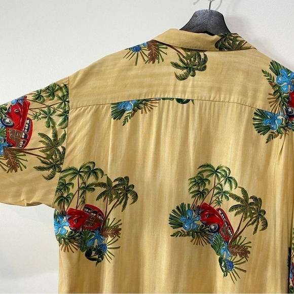 Pineapple Connection Men’s Vintage Hawaiian T Shirt Retro Car Palm Trees  Size L - Picture 15 of 15